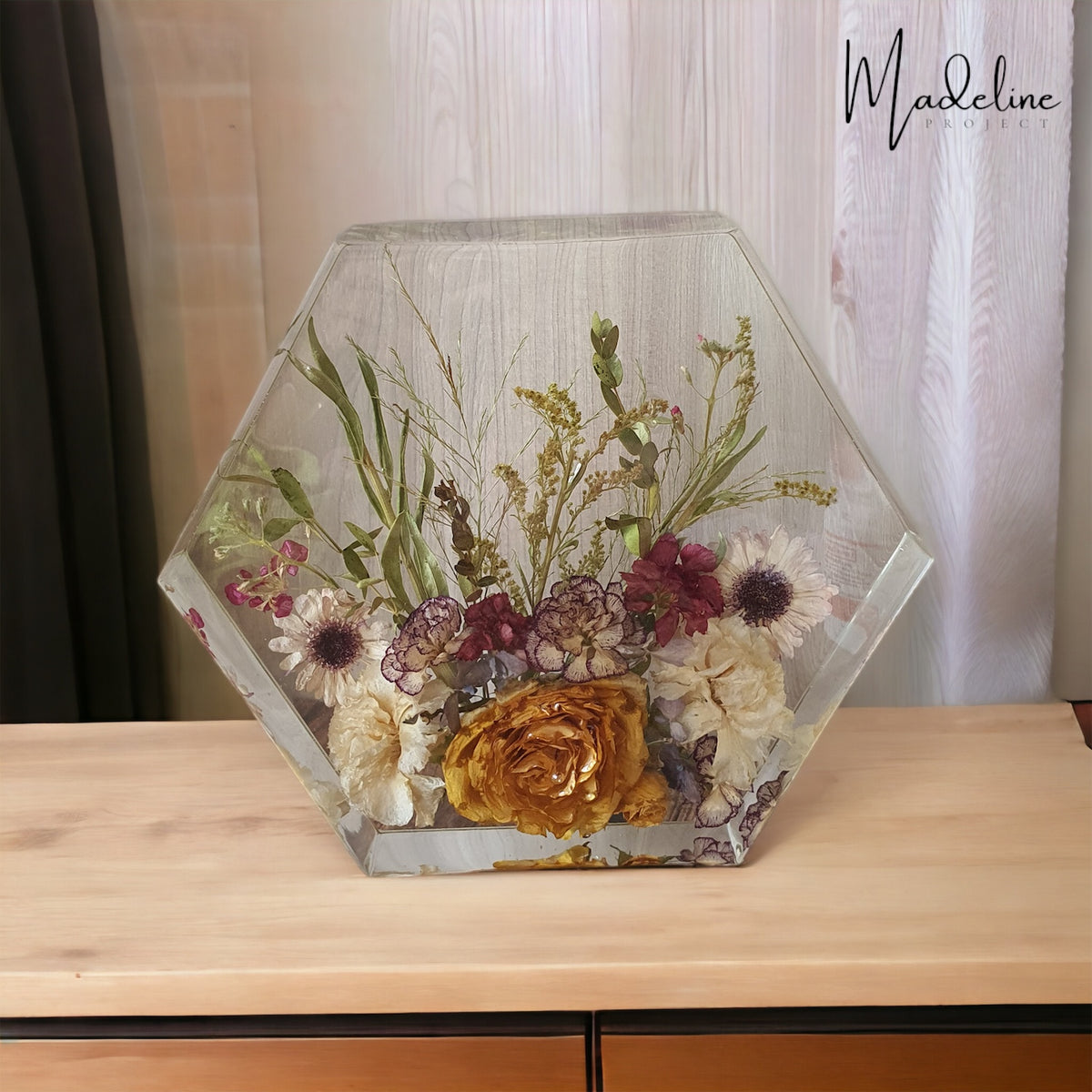 Custom Hexagonal Resin Block