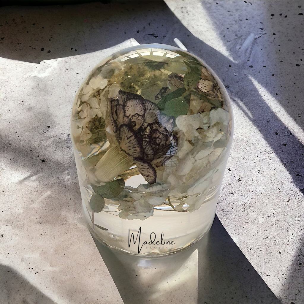 Custom Flower Resin Dome Lamp