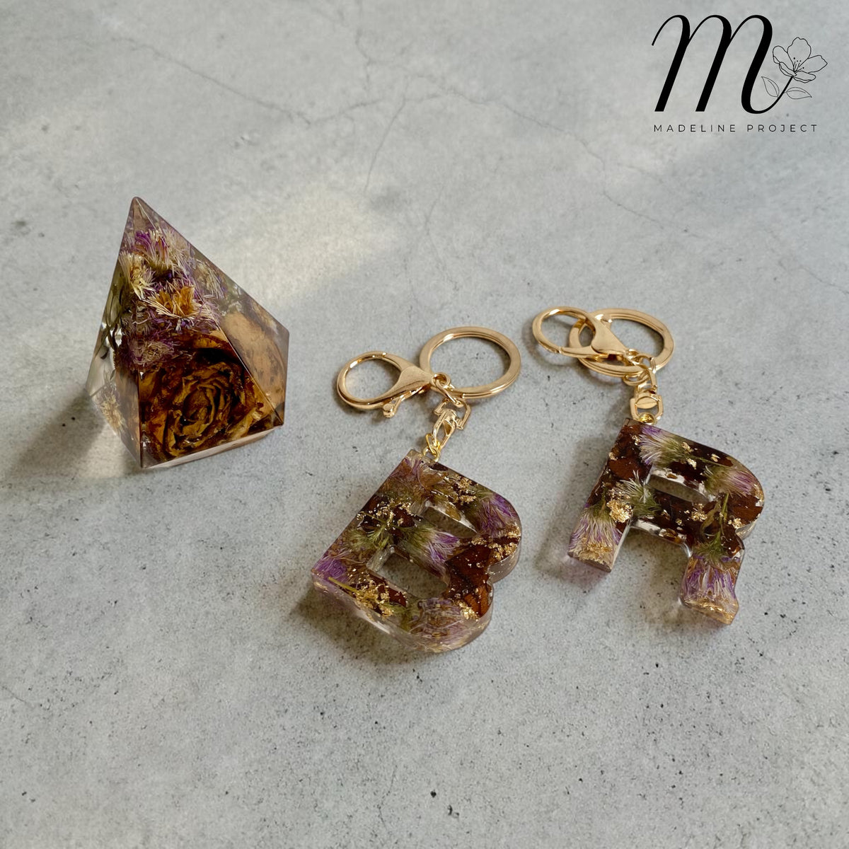 Custom Floral Resin Ring Holder