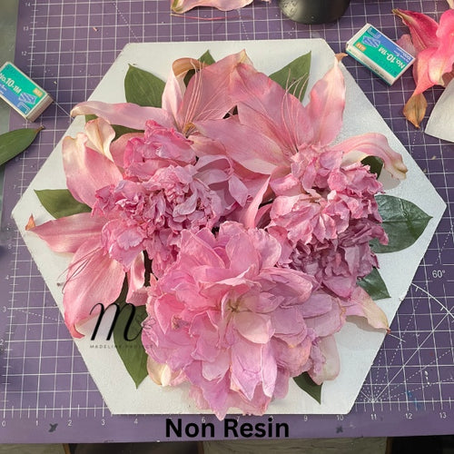 3D Flower Preservation Hexagonal Frame