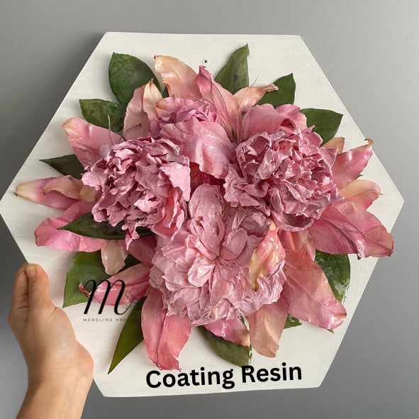 3D Flower Preservation Hexagonal Frame