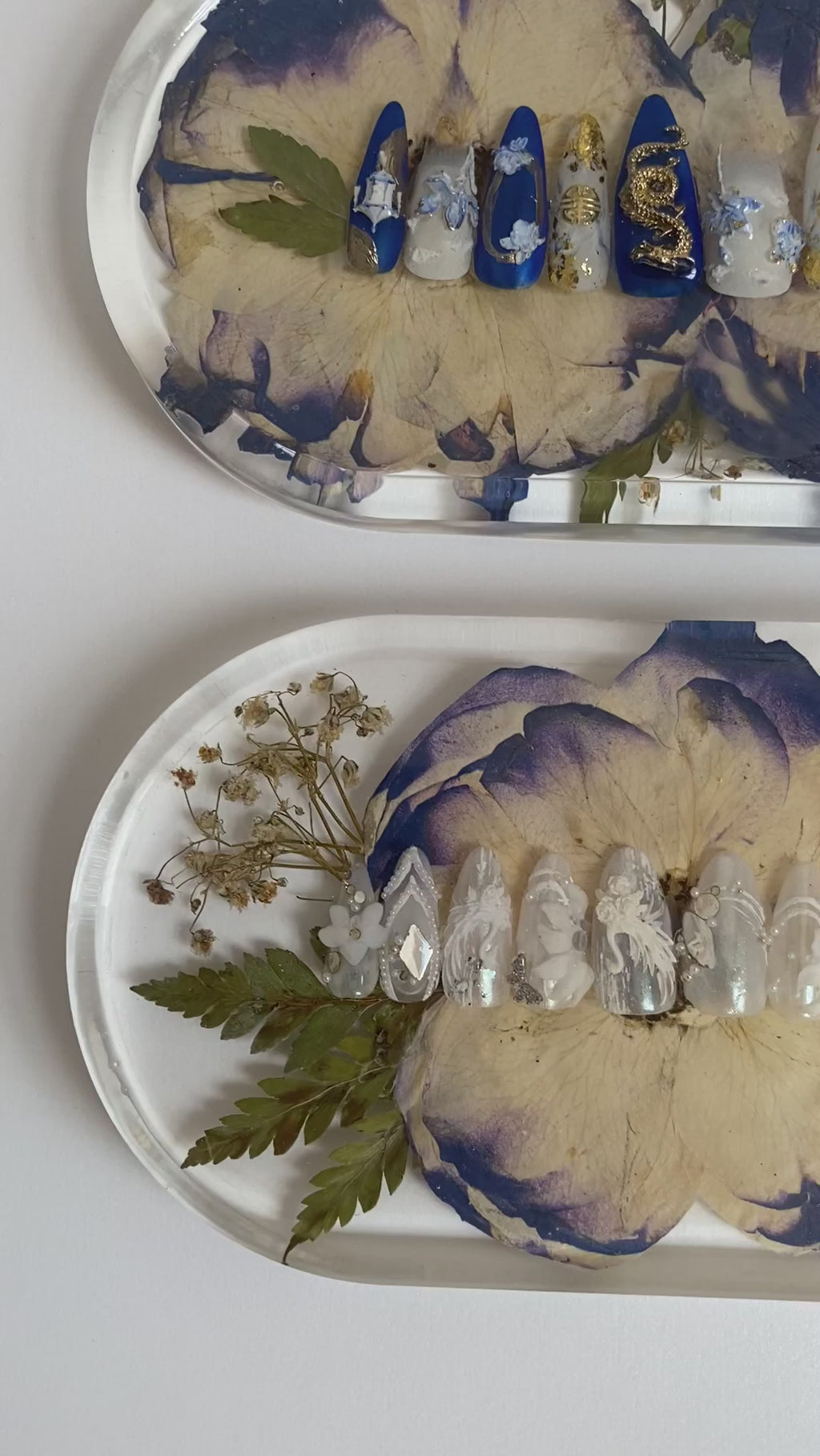 Custom Small Oval Resin Tray